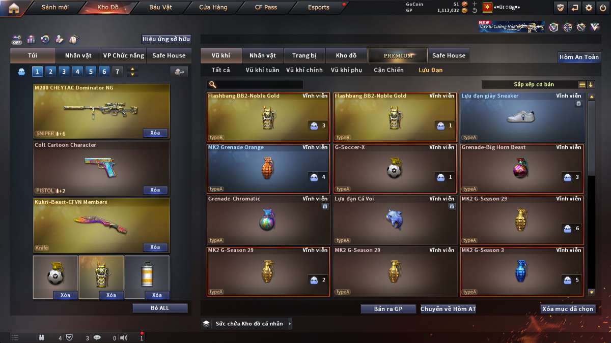shop acc cf uy tin gia re